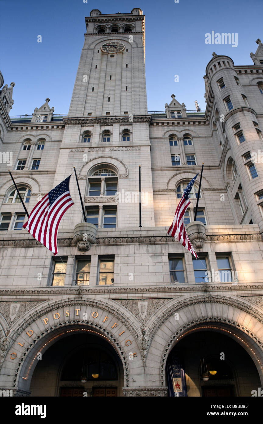 The Old Post Office Pavilion Washington DC Stock Photo