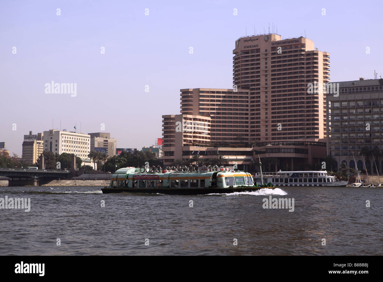 River Nile in Cairo, the capital of Egypt Stock Photo