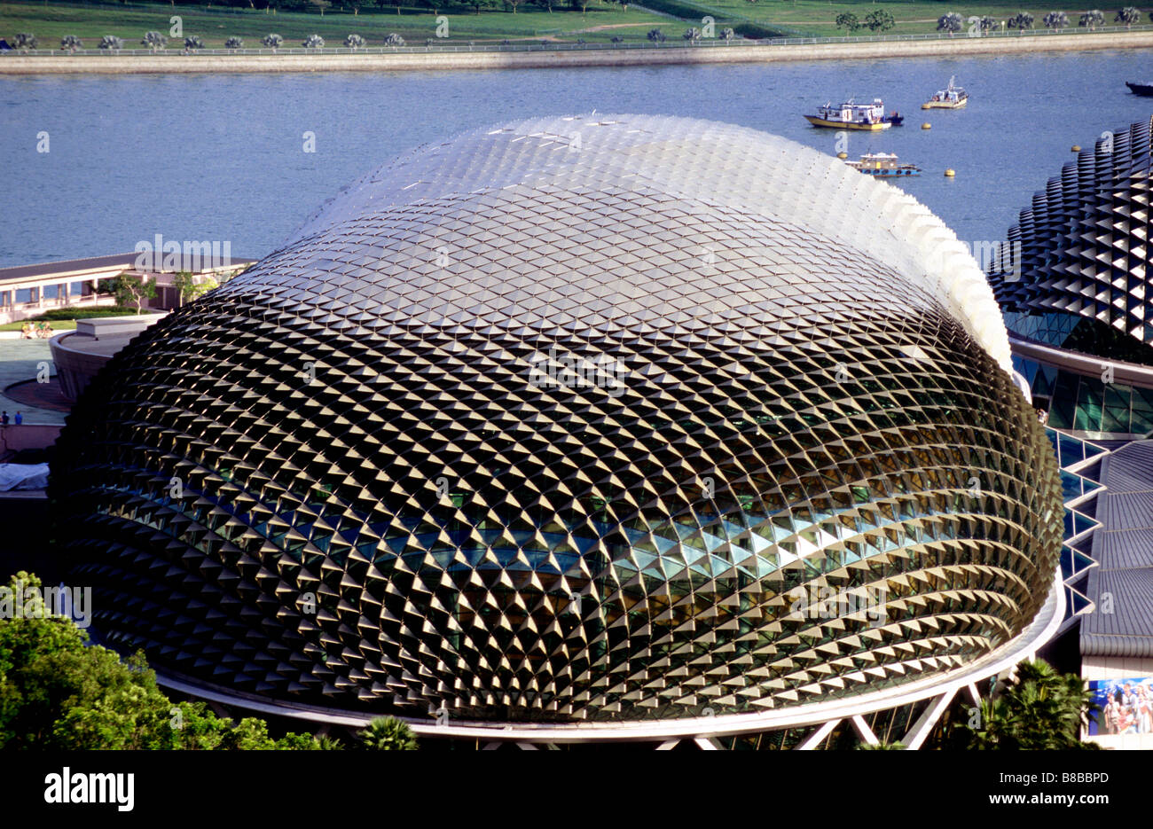 The Singapore Opera house, the Esplanade. Stock Photo