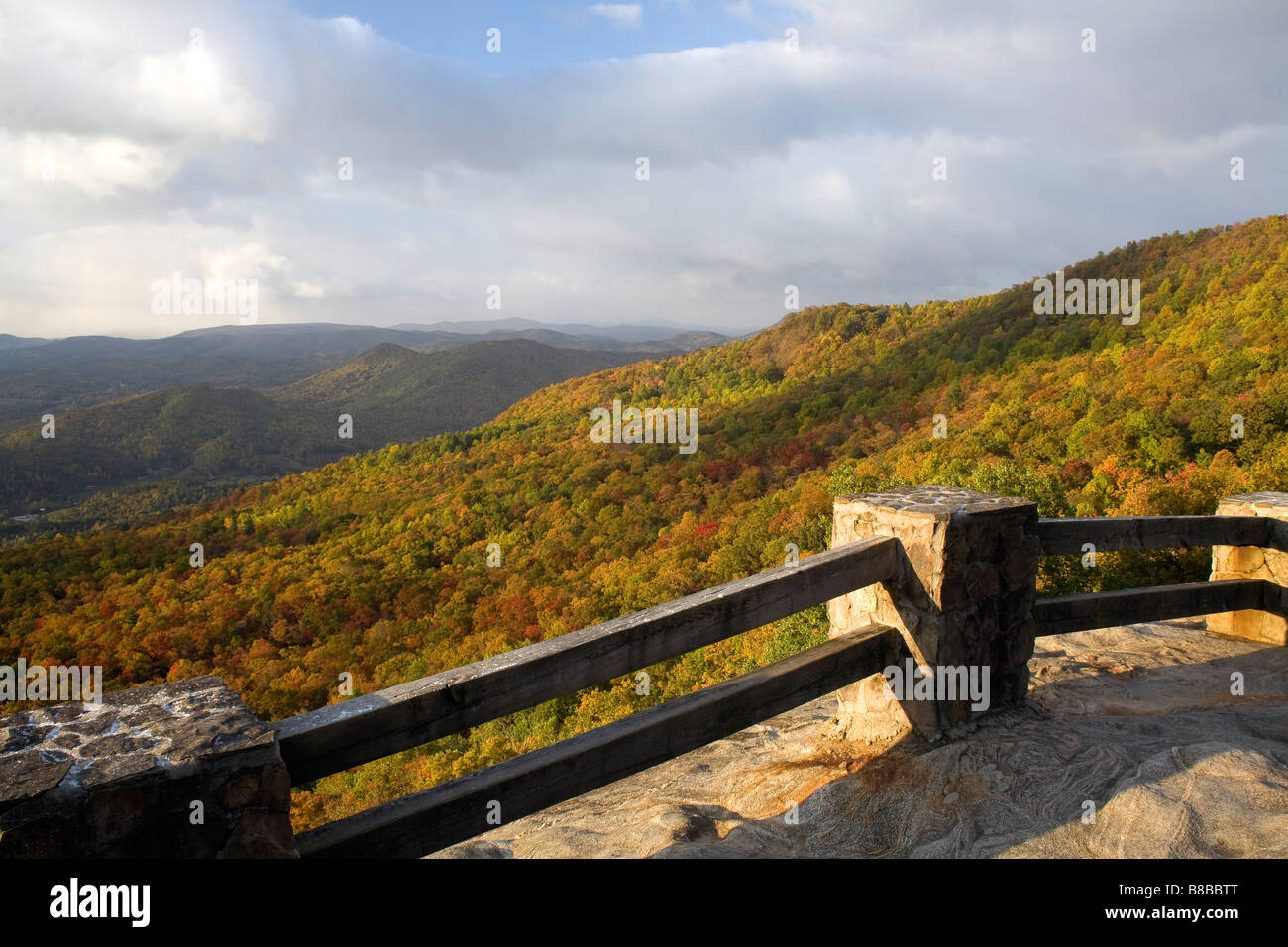 GEORGIA - View from the visitors center at Black Rock Mountain State Park. Stock Photo
