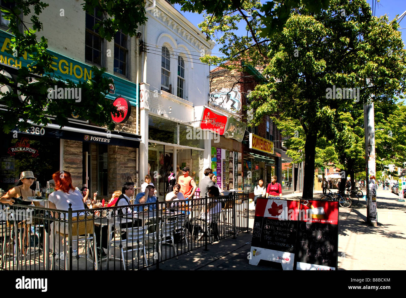 Restaurant Queen Street West, Toronto,Ontario Stock Photo Alamy