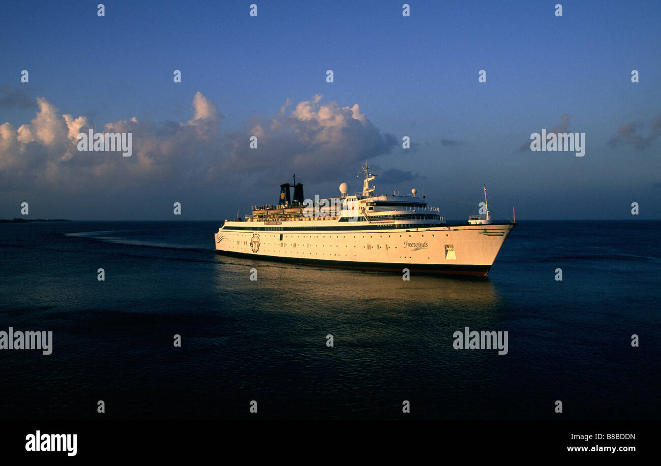 Imageworks Photographic; Cruise Ship  Sea  Bonaire, Caribbean Stock Photo