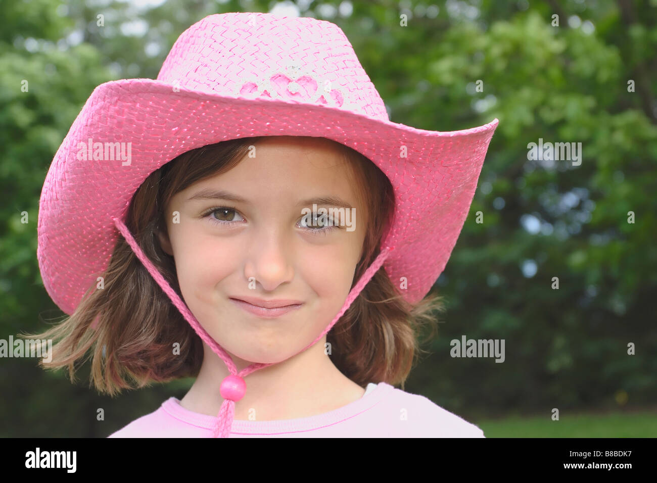 girls pink cowboy hat
