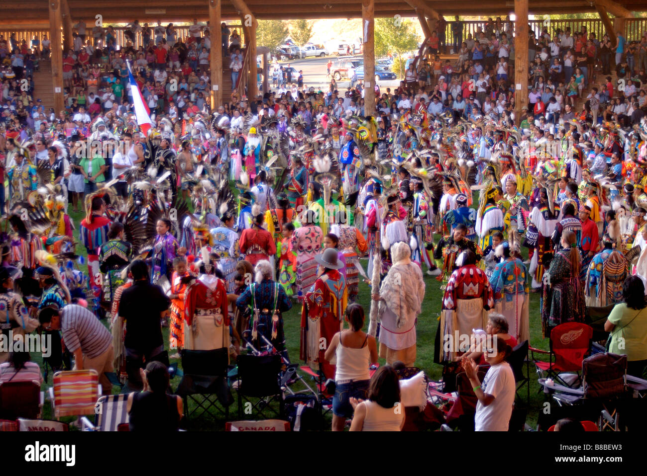 Grand Entry Native Dancers Traditional Dress, Kamloopa Pow Wow