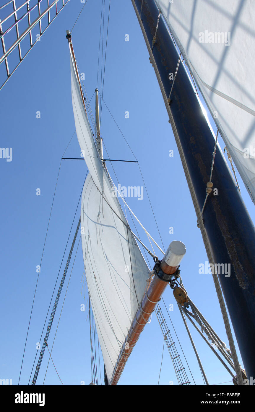 Mast Tall Ship Kajama Stock Photo Alamy