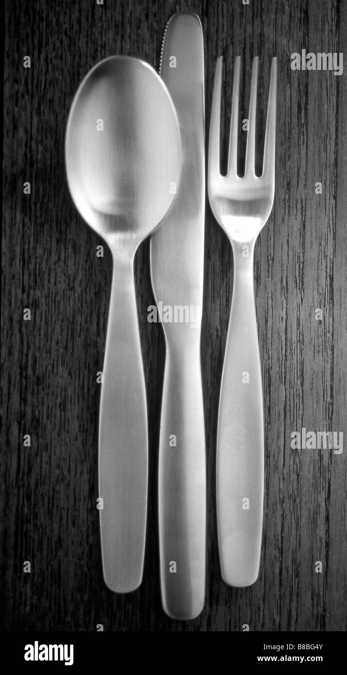 Spoon, Knife k Stock Photo Alamy