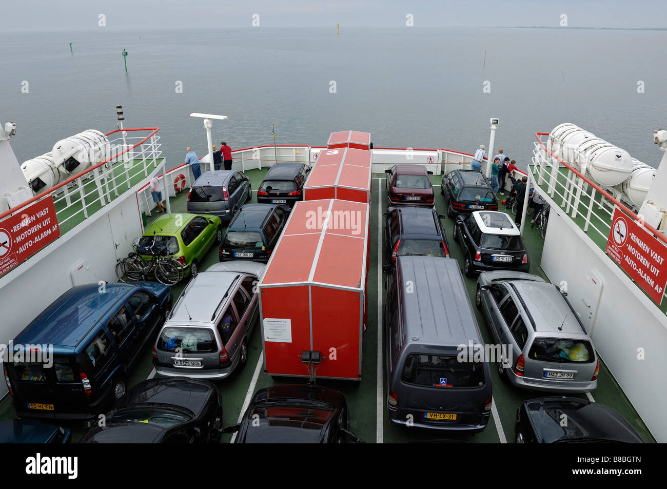 Car On Ferry Ameland Stock Photo Alamy