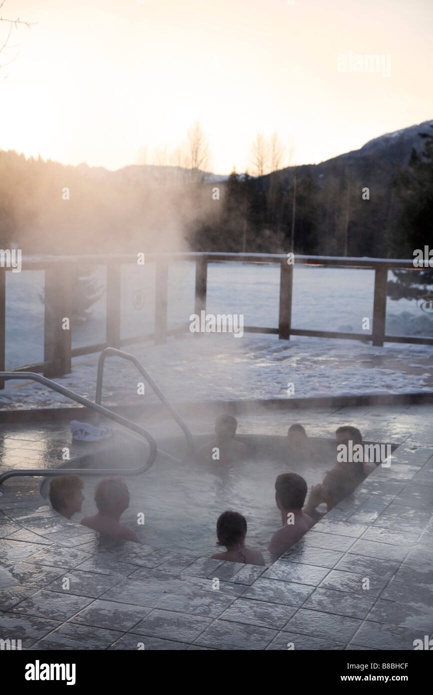 Outdoor Hot Tub Luxury Hotel Stock Photo Alamy