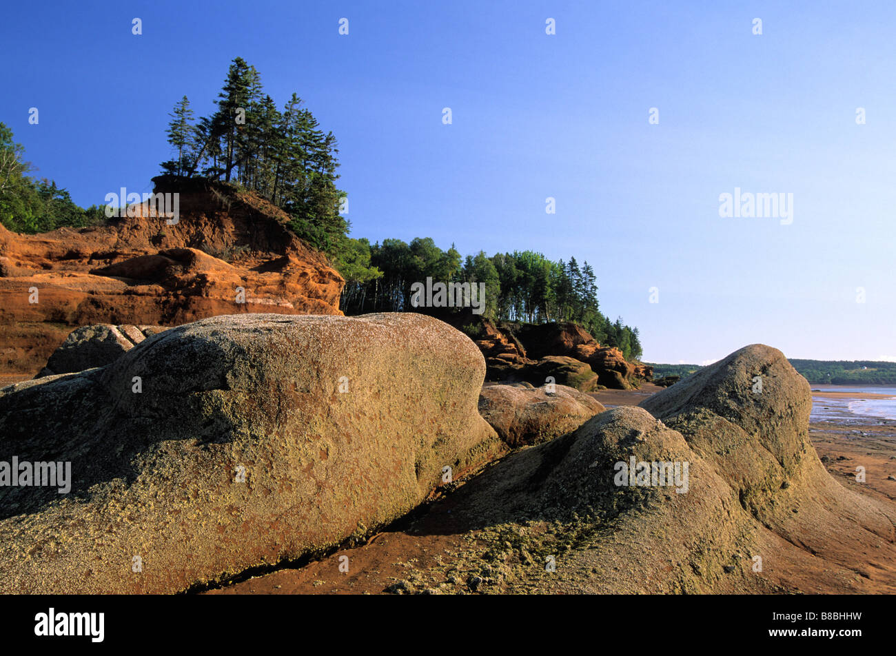 Low tide, Cobequid bay, Colchester County Nova Scotia Stock Photo Alamy