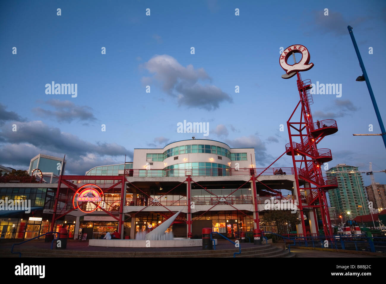 Lonsdale Quay Market North Vancouver British Columbia Canada Stock