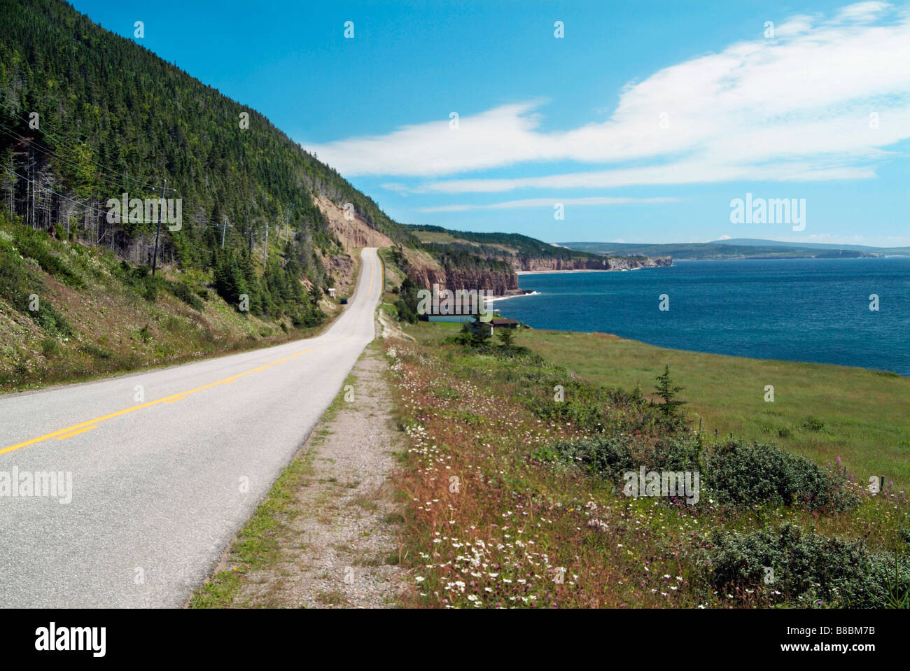 Highway Along Coastline, Sheaves Cove, Pot Au Port Peninsula