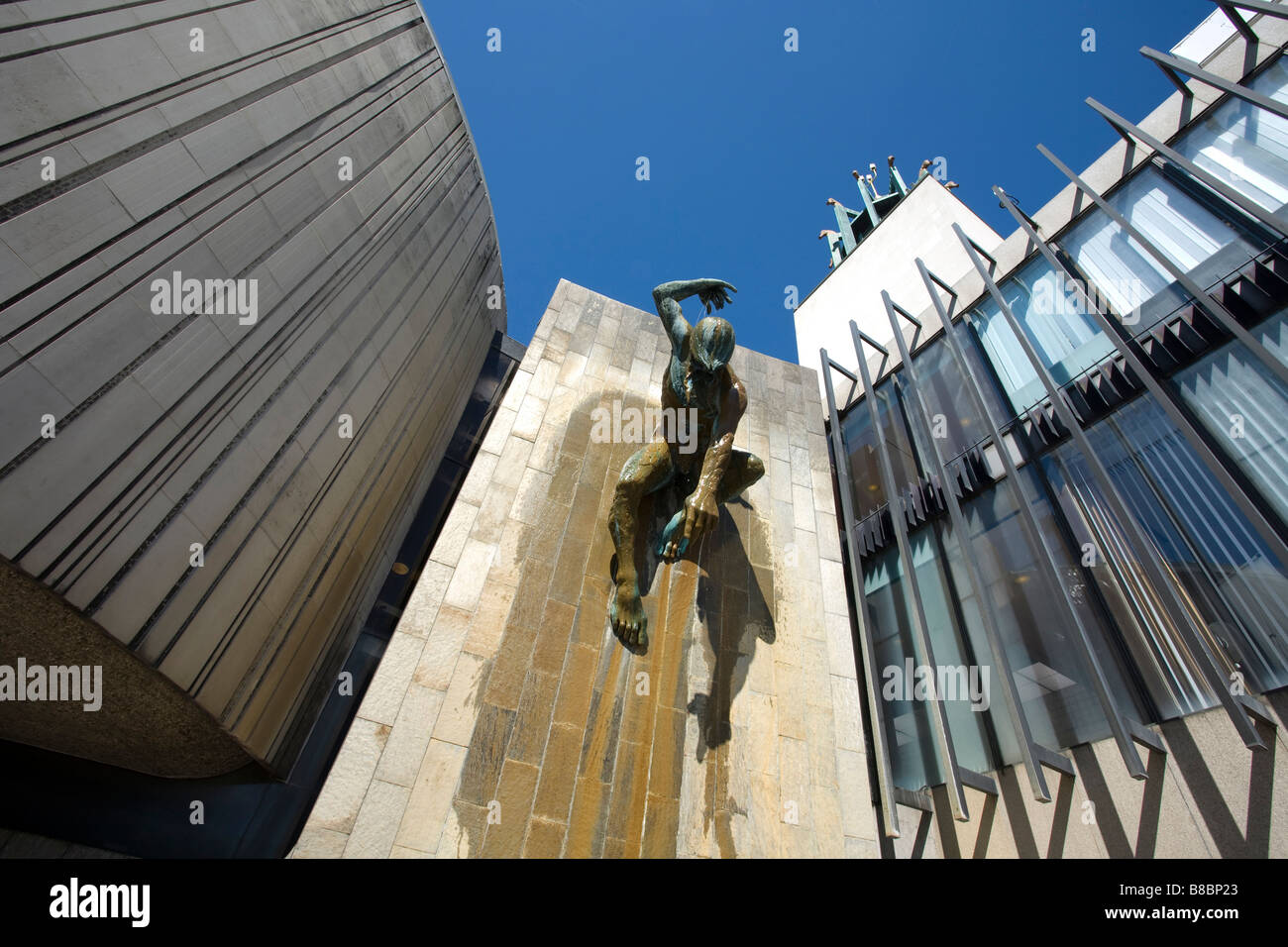 Civic Centre, Newcastle, and God of the Tyne sculpture Stock Photo Alamy