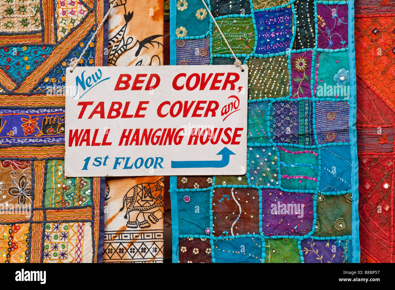 Wall hanging stall in Kathmandu, Nepal Stock Photo Alamy