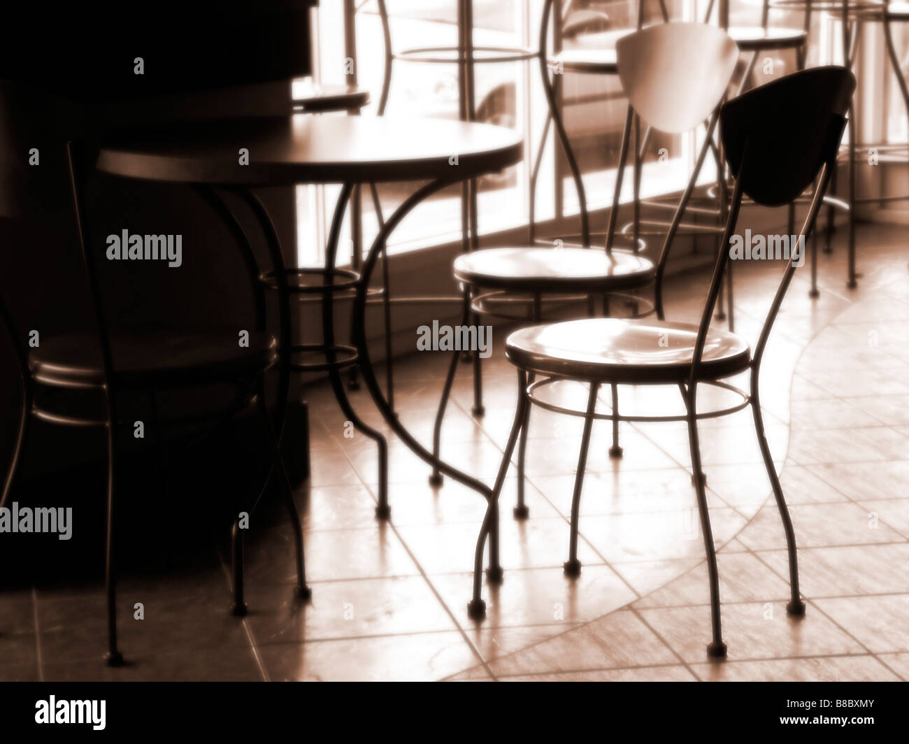 Cafe Table Chairs Stock Photo - Alamy