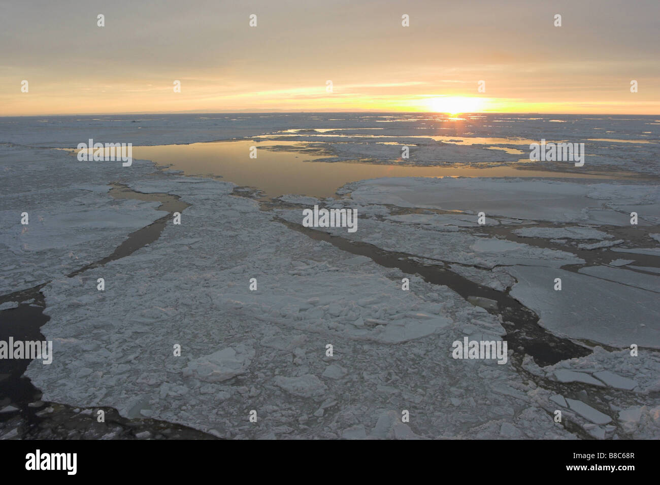 Antarctica ice crack sunrise hi-res stock photography and images - Alamy