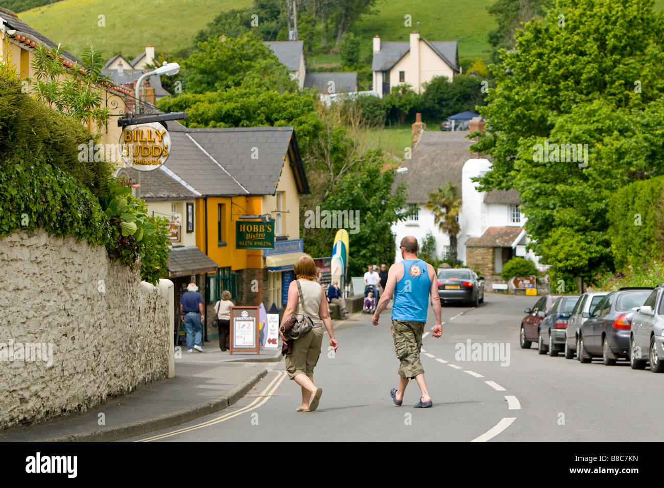 village scene at Croyde Braunton Devon looking down Hobbs hill Stock Photo 22397081 Alamy village scene at Croyde Braunton Devon looking down Hobbs hill Stock Photo 22397081 Alamy