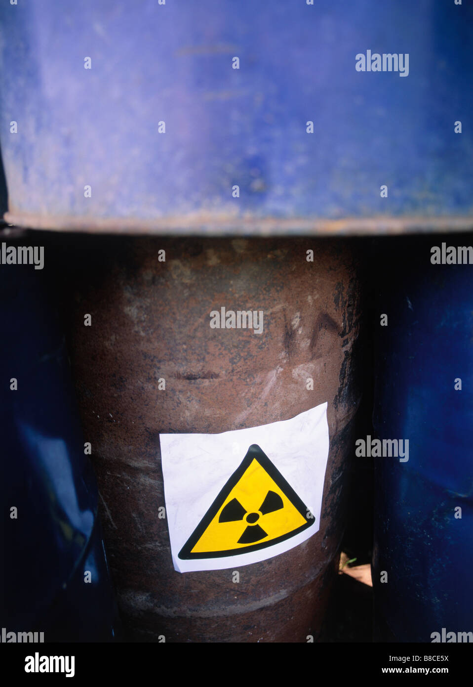 Drums of radioactive waste hi-res stock photography and images - Alamy