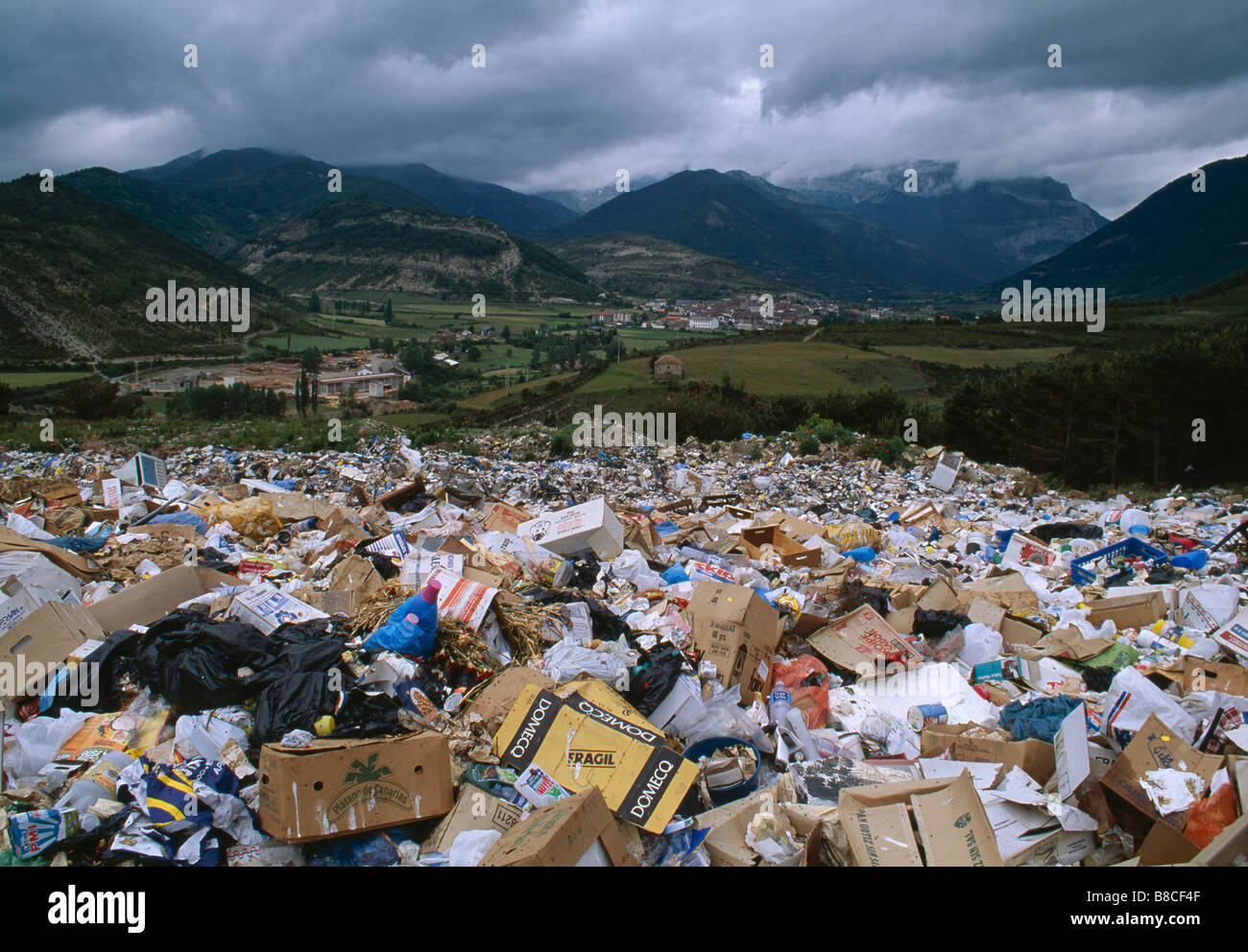 RUBBISH DUMP Stock Photo