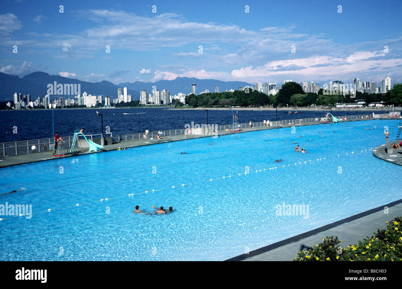 Kitsilano Pool, Vancouver, British Columbia Stock Photo