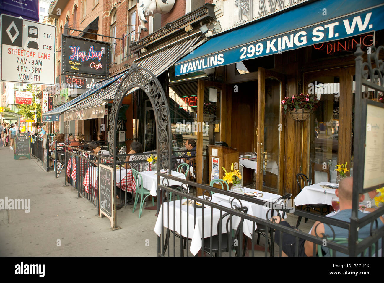 King Street West Restaurants, Toronto,Ontario Stock Photo Alamy
