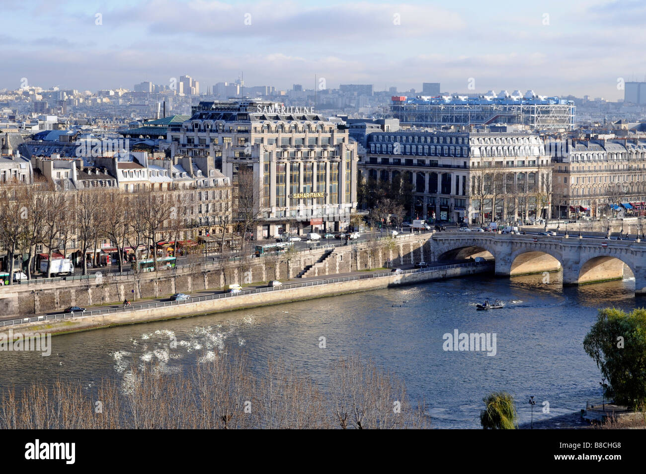 La Seine  a Paris France Stock Photo