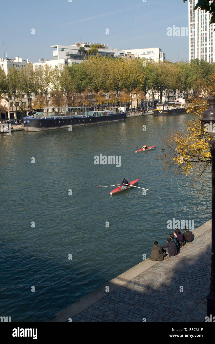 canal saint Martin a Paris France Stock Photo Alamy