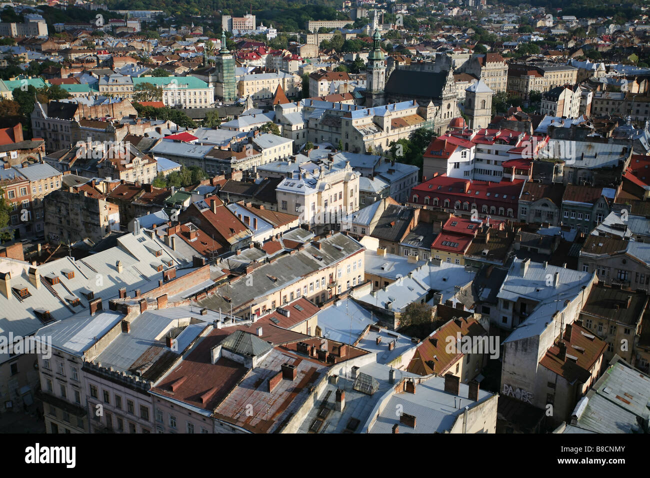 city view of Lvov, Ukraine Stock Photo