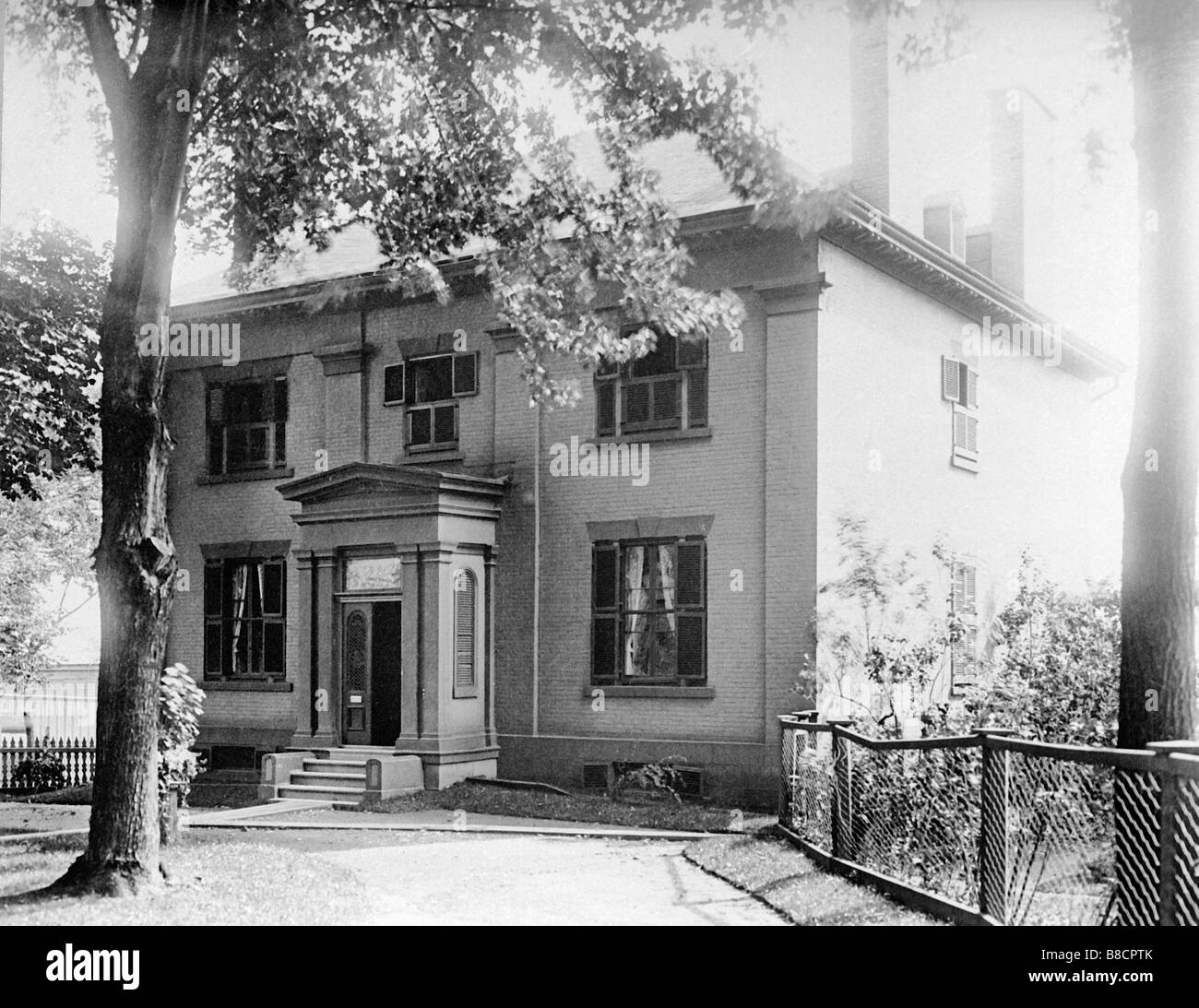 Exterior  Victorian Home, Montreal, Quebec, circa 1800s Stock Photo