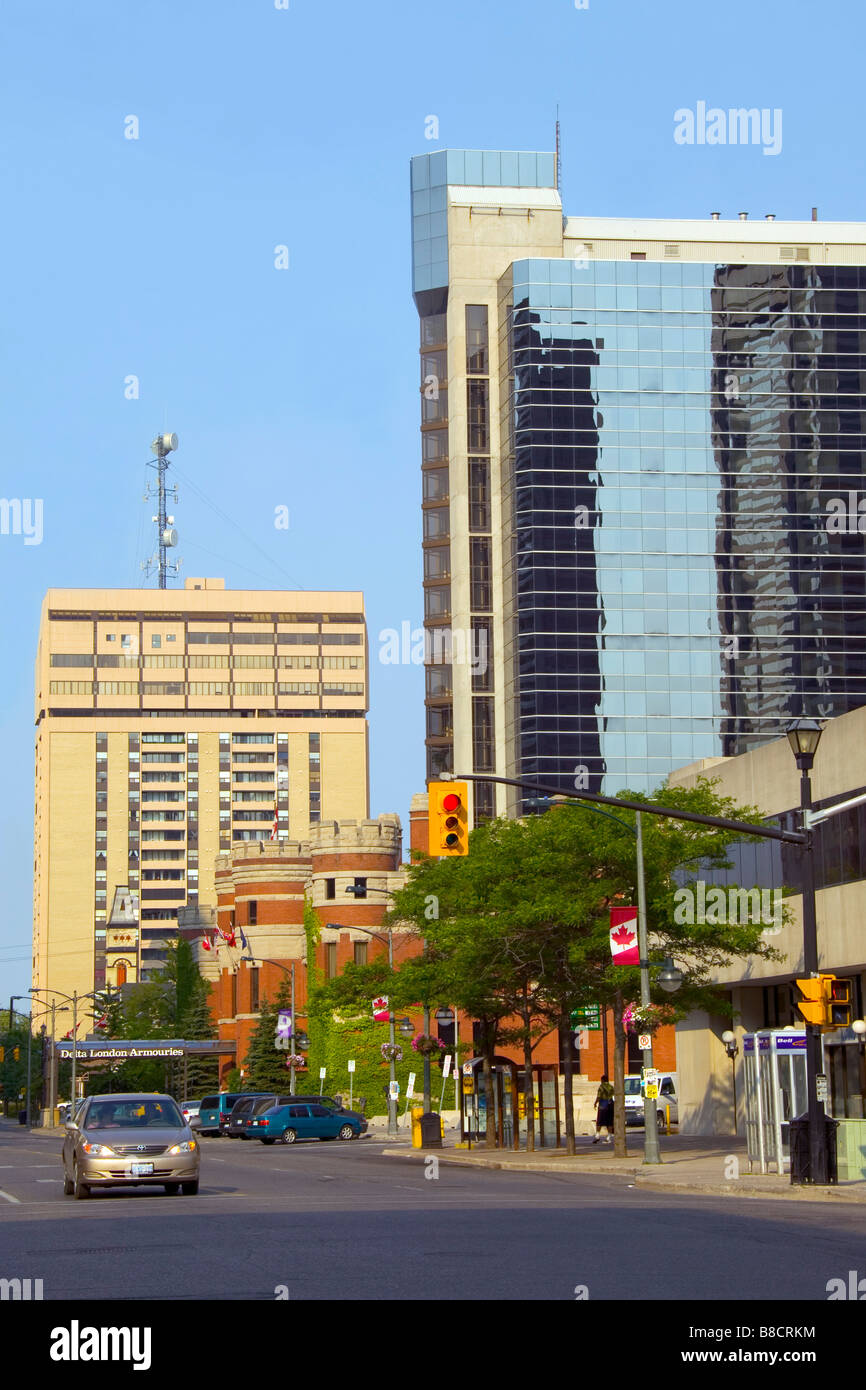 Dundas Street, London,Ontario Stock Photo