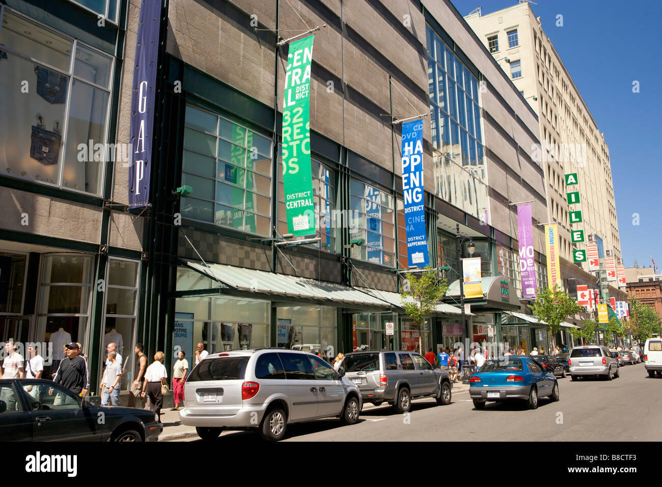 St Catherine Street, Montreal, Quebec Stock Photo Alamy