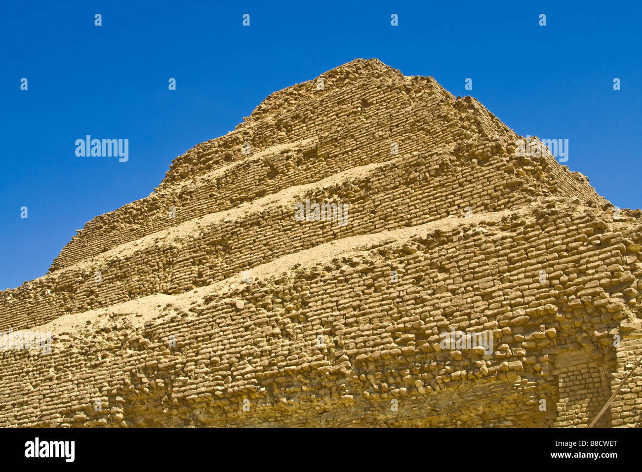 Step Pyramid at Saqqara in Egypt This is the oldest pyramid standing in Egypt Stock Photo