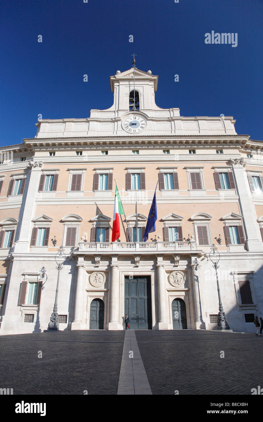 Parliament building, Palazzo di Montecitorio, Rome, Italy Stock Photo