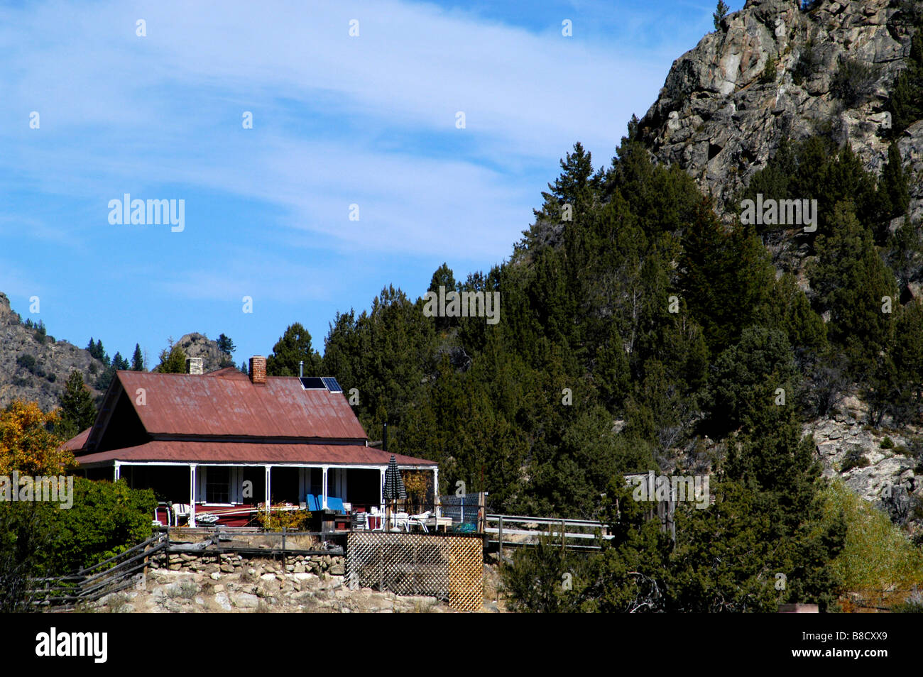 USA, Idaho, Silver City, Ghost Town in the Owyhee Mountains, House near