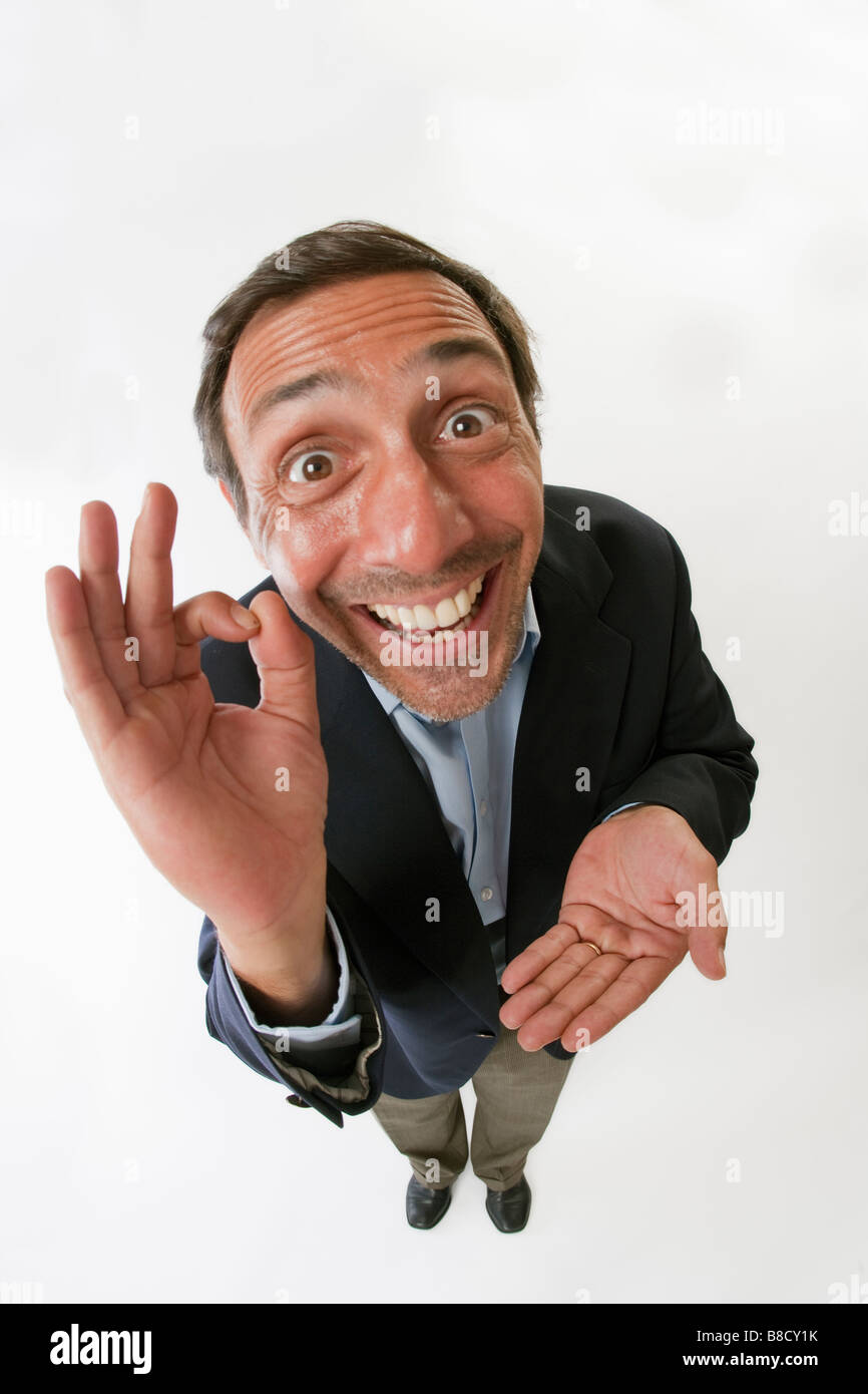 Exaggerated grin hi-res stock photography and images - Alamy