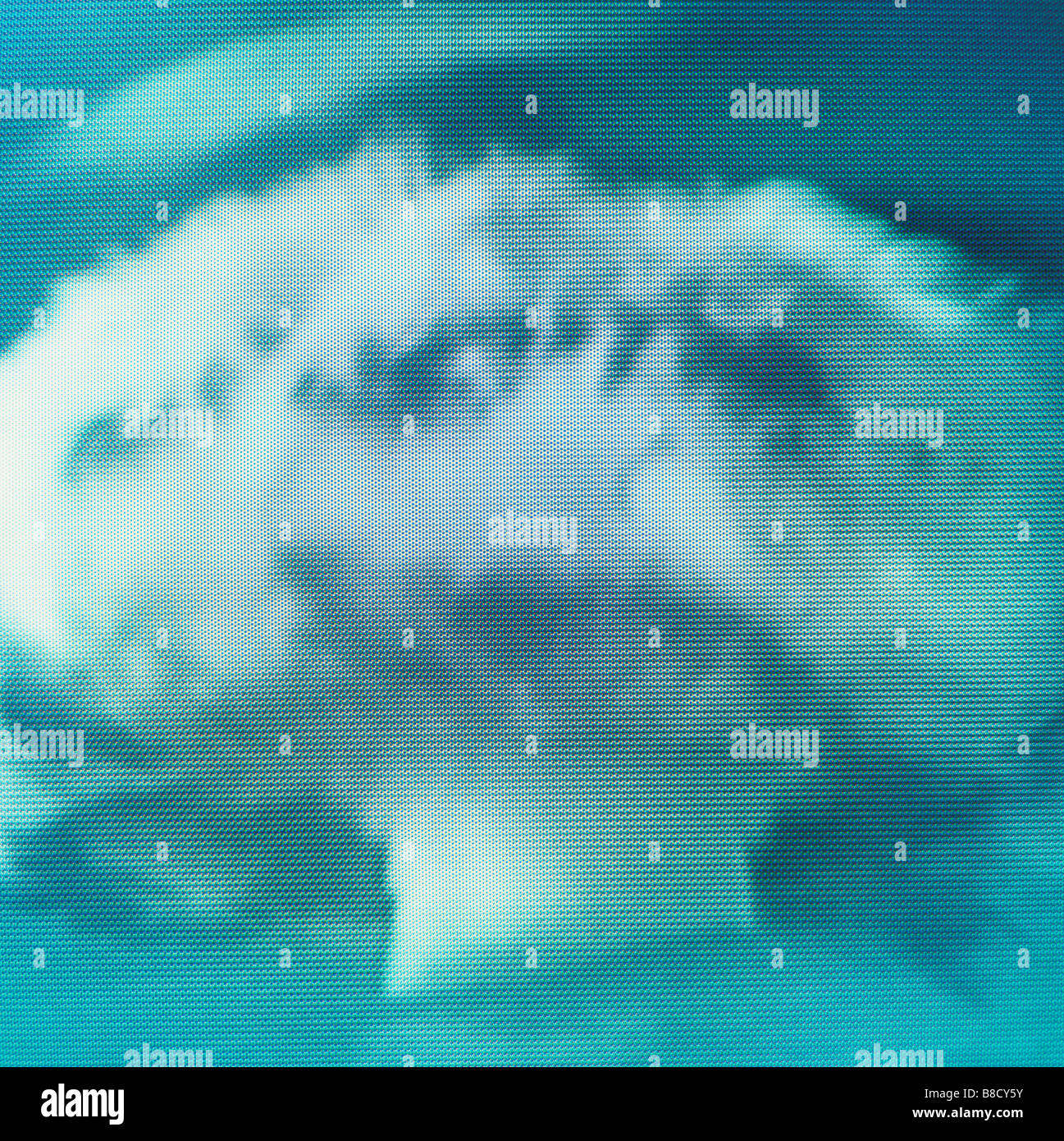 FV2187, Bert Klassen; TV screen image  nuclear explosion/mushroom cloud Stock Photo