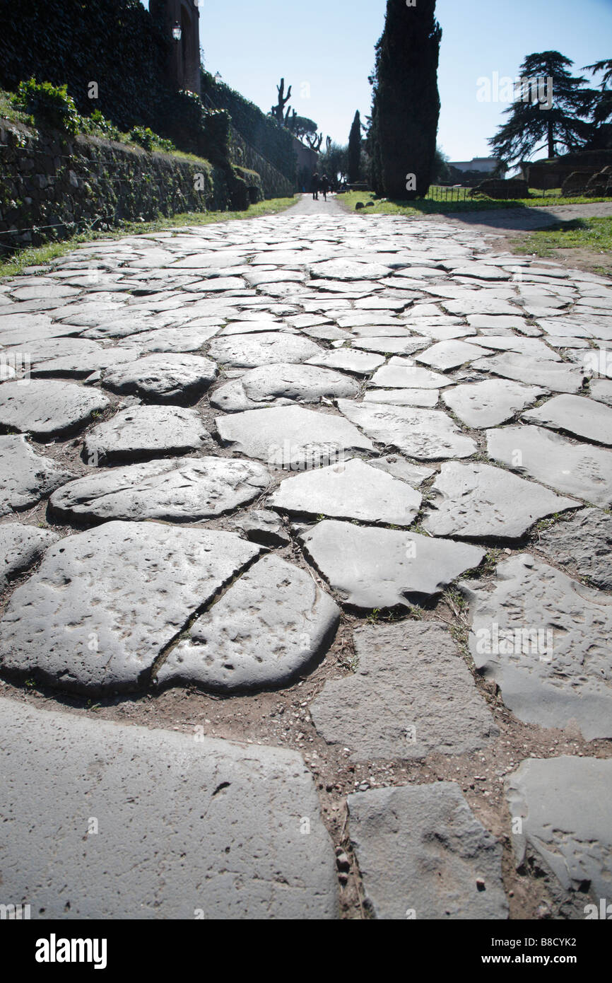 Stone Path Rome Road roman art hi-res stock photography and images - Alamy