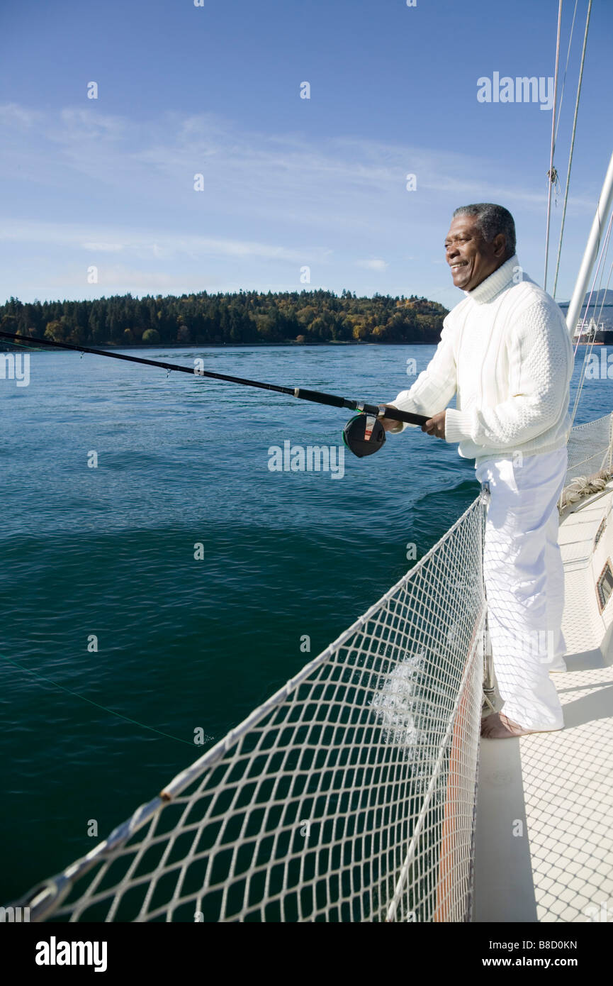 African american men fishing hi-res stock photography and images