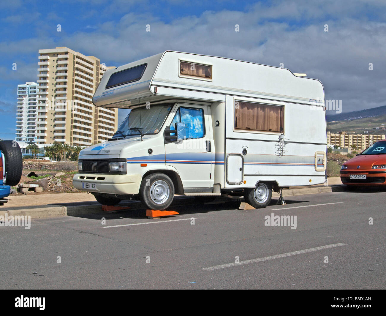 campervan camping van motor home Stock Photo