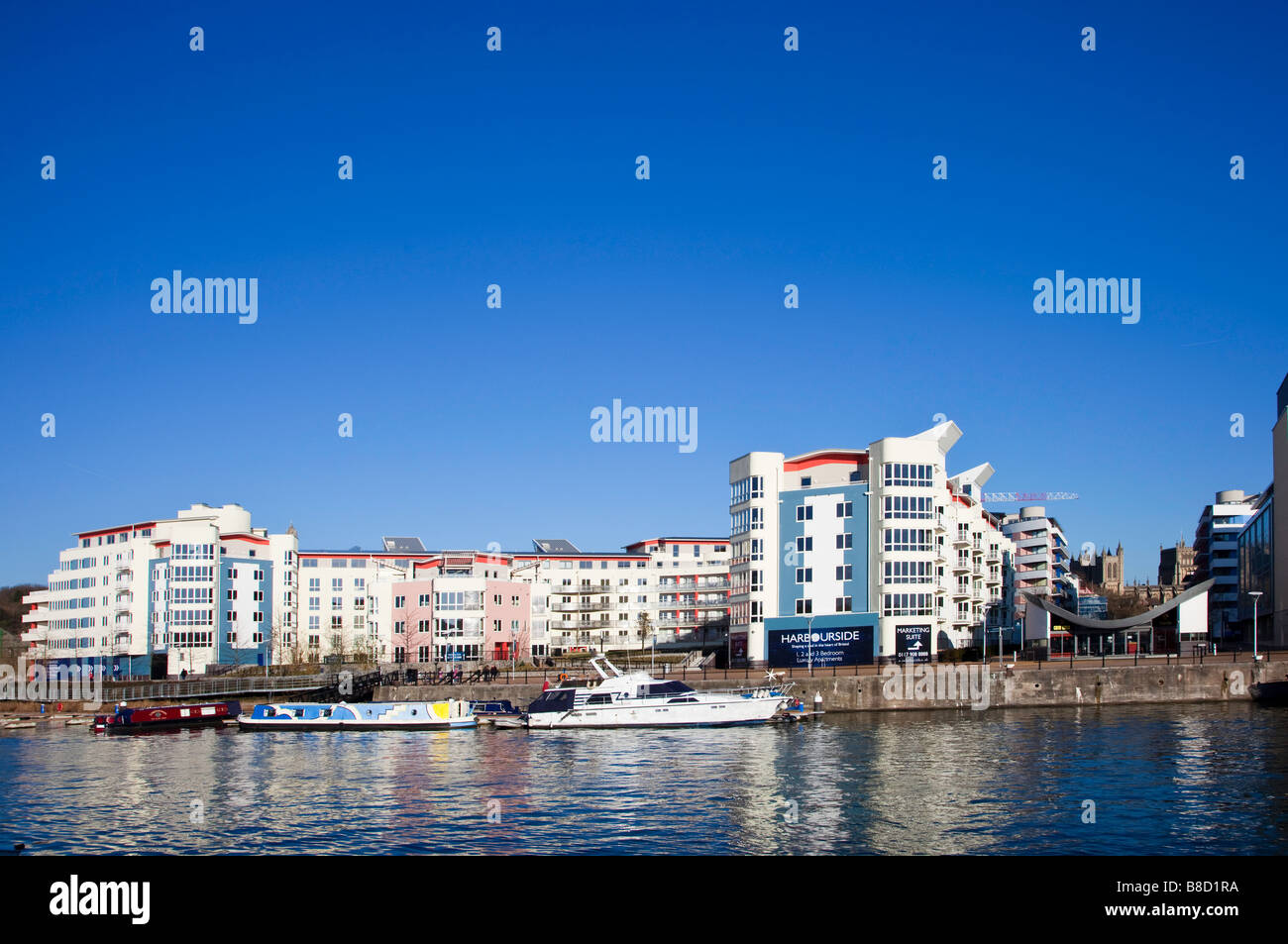 Bristol Floating Harbour Harbourside Development Stock Photo Alamy