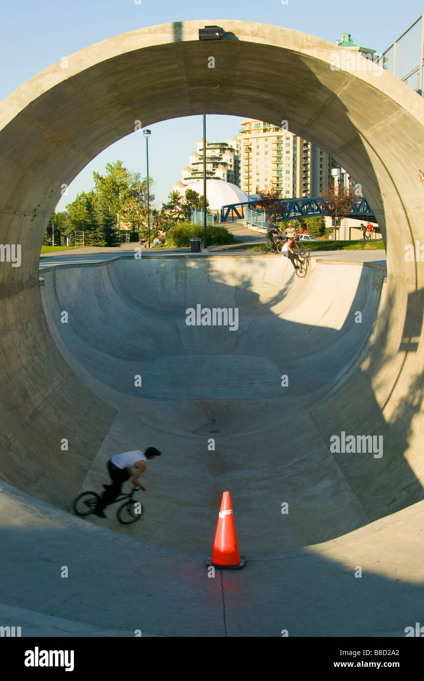 Skateboard Bike Park, Calgary, Alberta Stock Photo Alamy