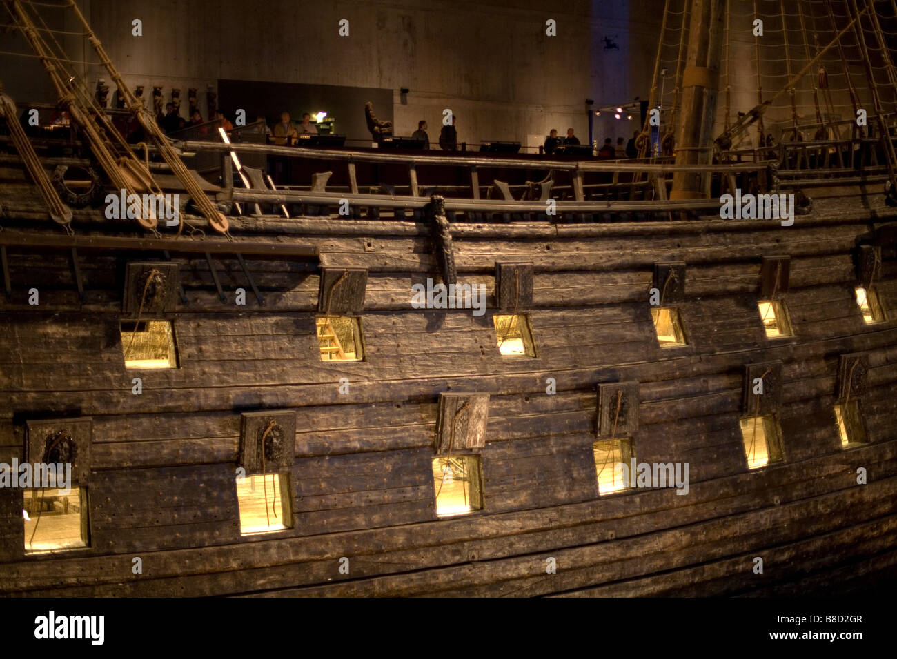 Vasa shipwreck museum in Stockholm Sweden Baltic Sea Stock Photo