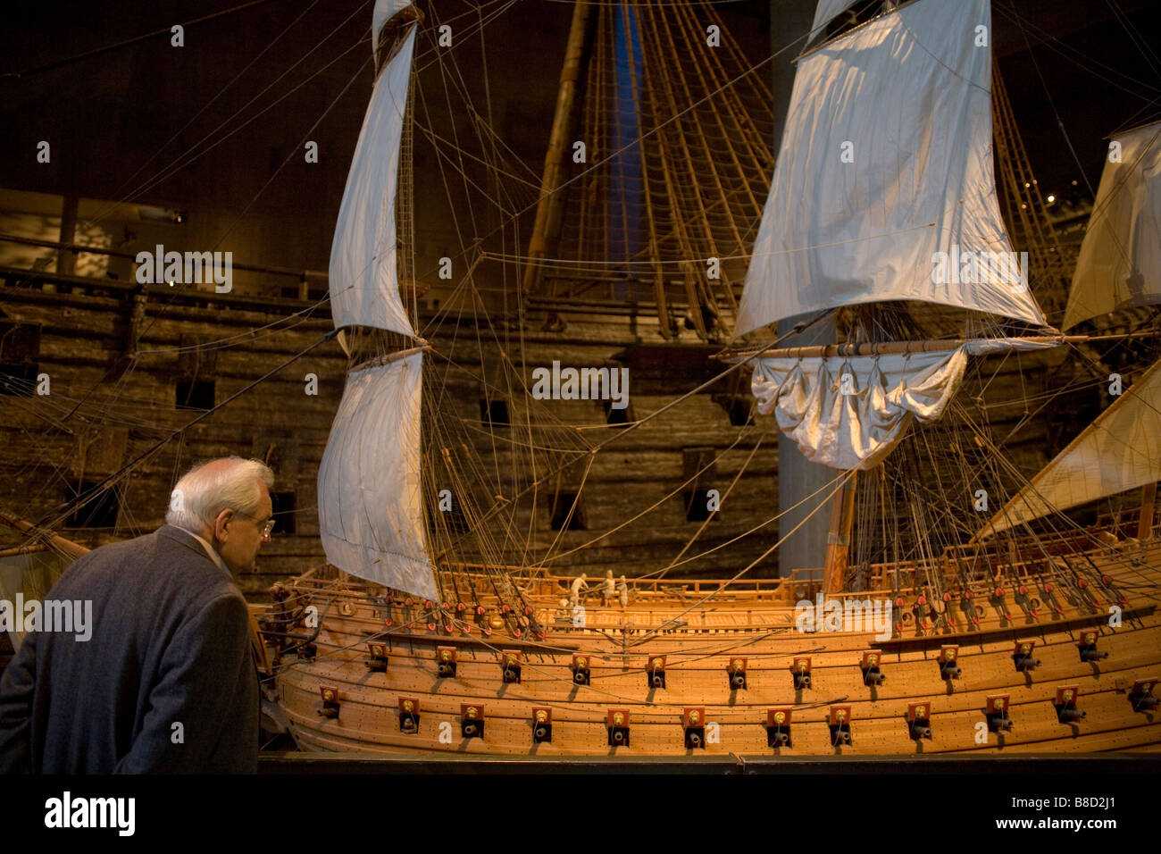 Vasa shipwreck museum in Stockholm Sweden Baltic Sea Stock Photo