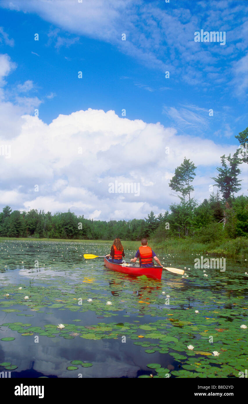 Canoeing, Bon Echo Provincial Park,Ontario Stock Photo Alamy