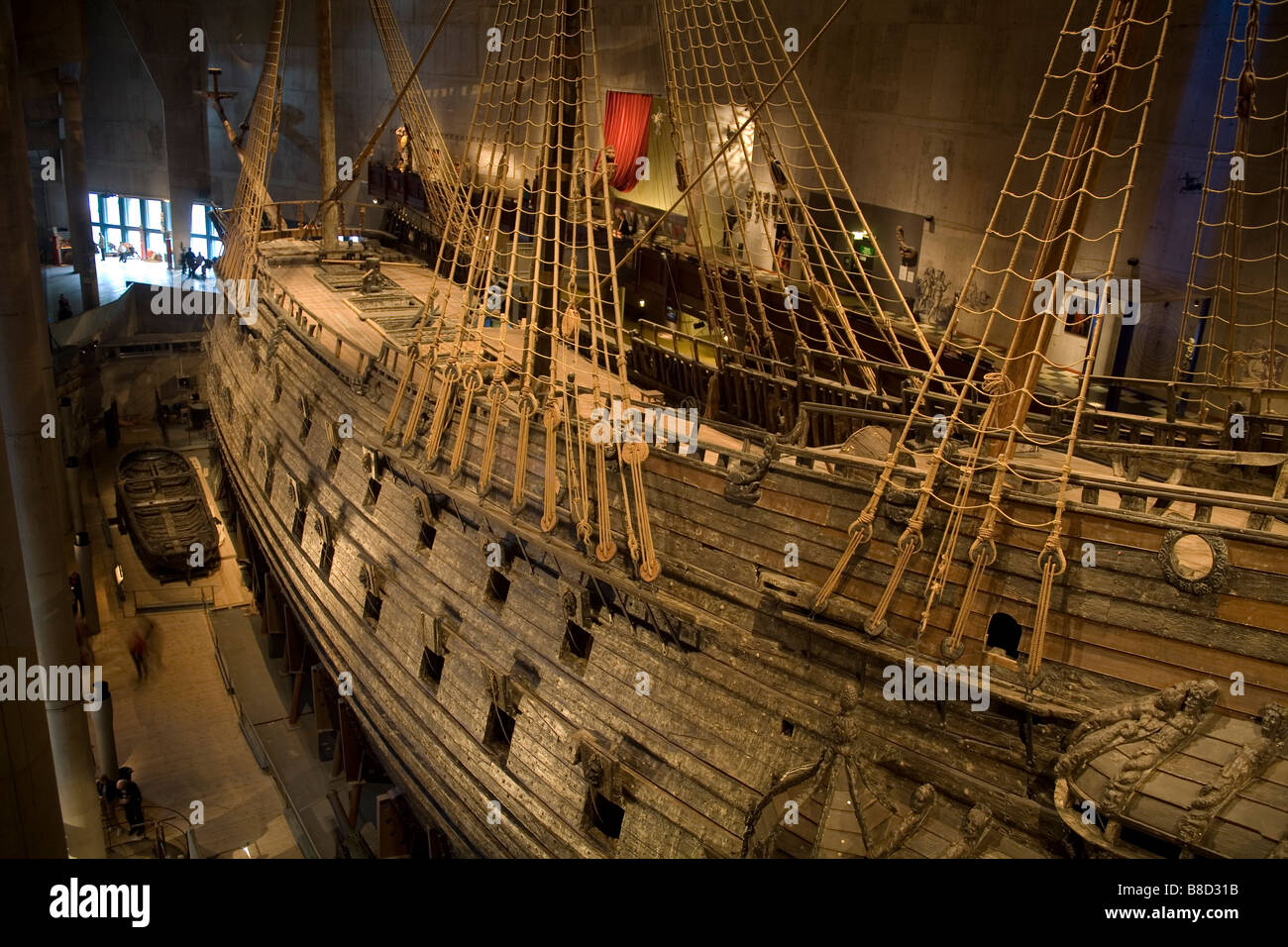 Vasa shipwreck museum in Stockholm Sweden Baltic Sea Stock Photo