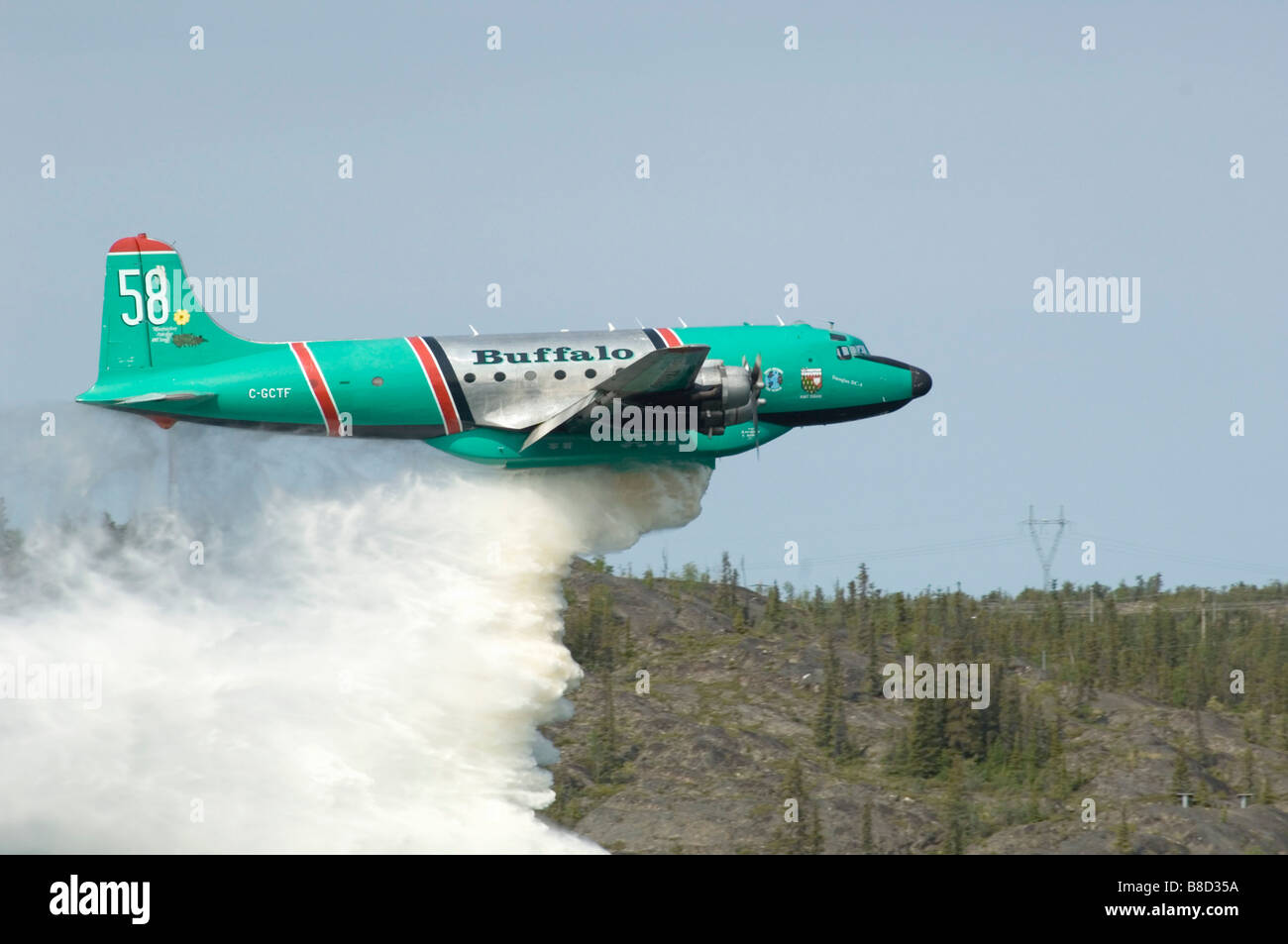 DC4 Water Bomber an Airshow Yellowknife, NT Stock Photo Alamy
