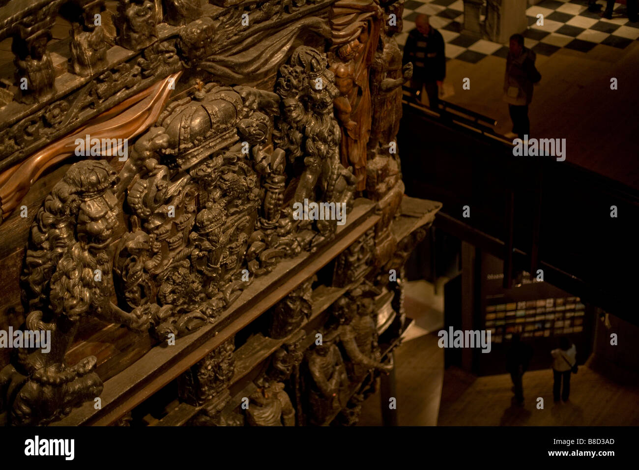 Vasa shipwreck museum in Stockholm Sweden Baltic Sea Stock Photo