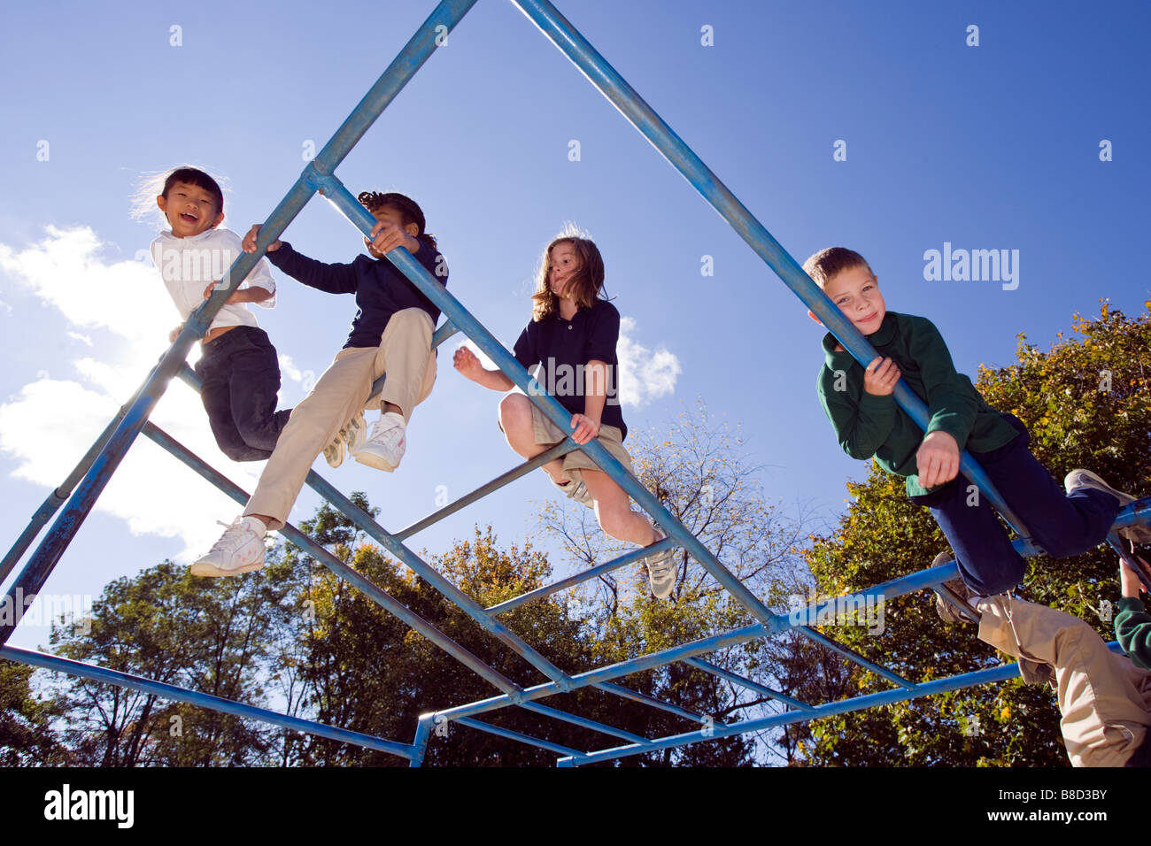 childchildren Asian girl child climbing playground hi-res stock photography and images -  Alamy