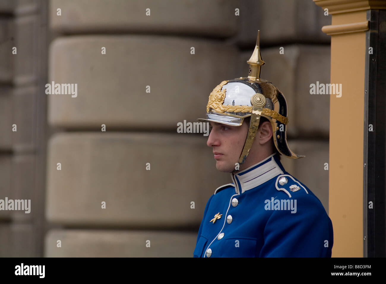 Guardian in Stockholm Sweden Stock Photo
