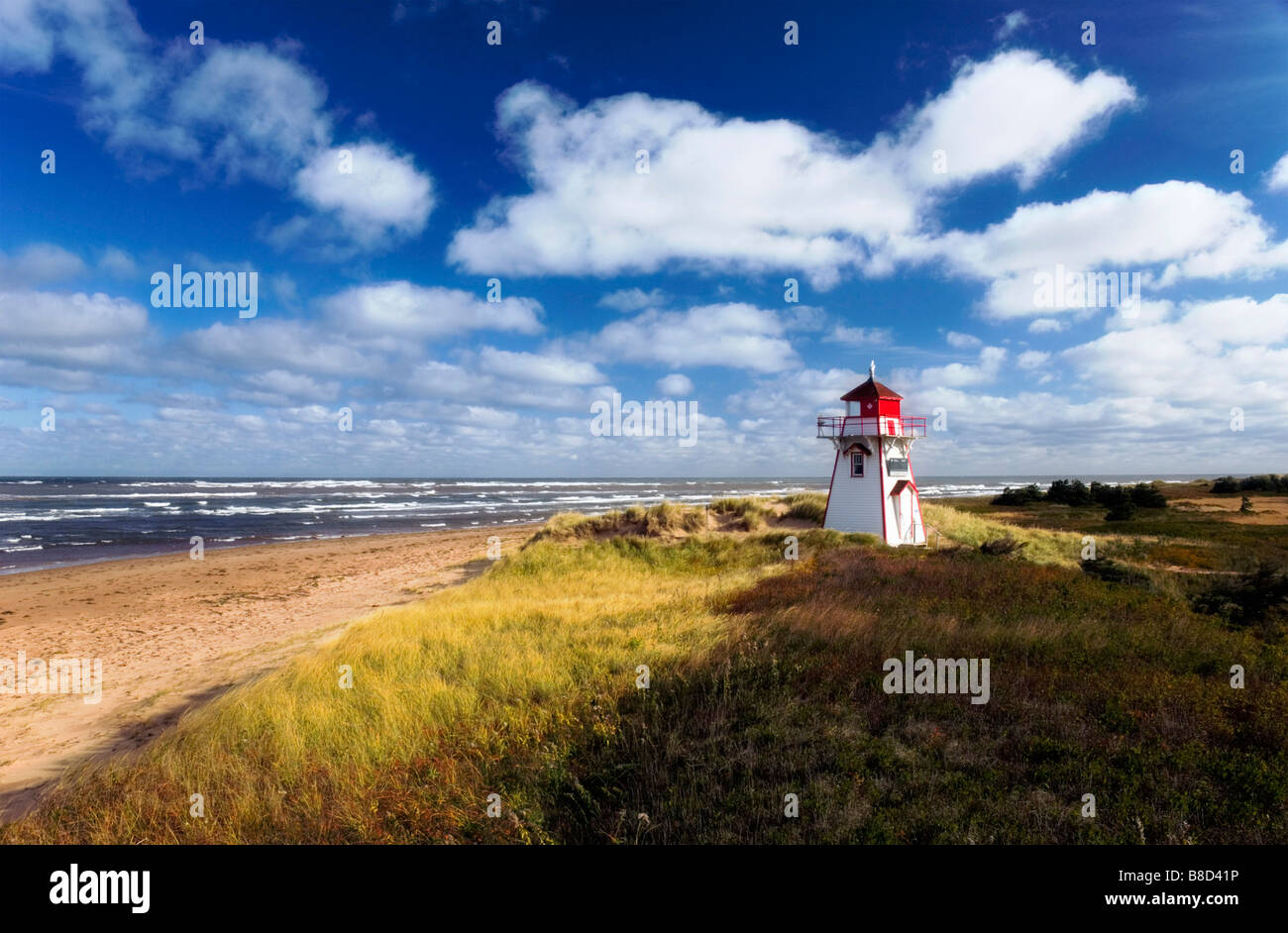 Covehead Lighthouse, Prince Edward Island National Park, PEI Stock