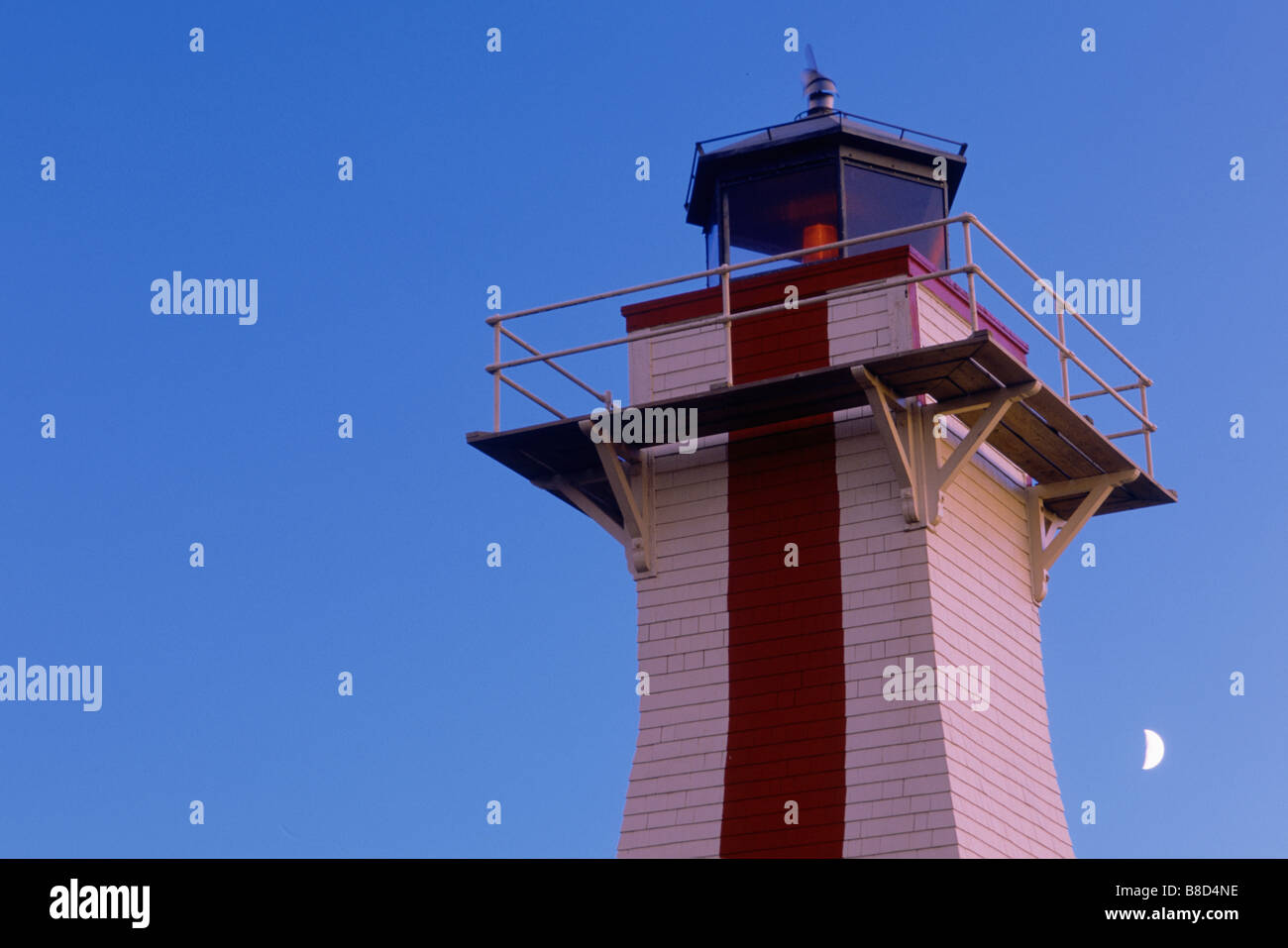 Lighthouse, Cape Tryon, Prince Edward Island Stock Photo
